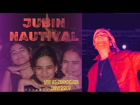 Jubin Nautiyal in my college | Full Video Chandigarh University | Nishant Vlogs #concert