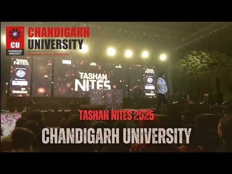 Tashan nites chandigarh university 2025 | Chandigarh University | Nishant